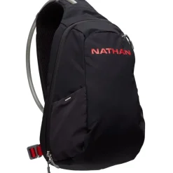 Rugzakken & Drinksystemen < Nathan Sports Run Sling 8L Hardlooprugzak - Black/Ribbon Red