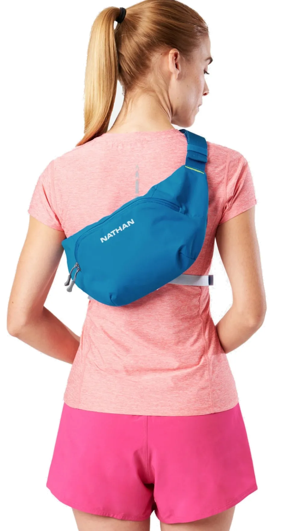 Tassen < Nathan Sports Run Sling 2L Hardlooprugzak - Black/Ribbon Red