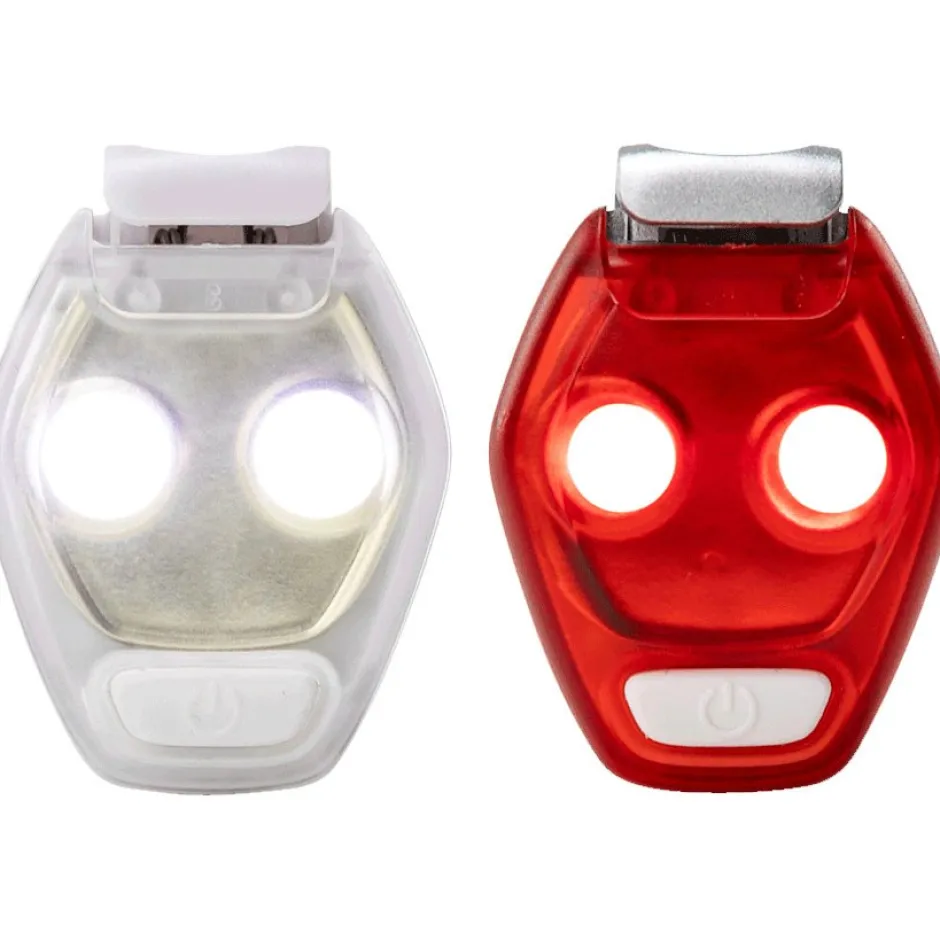 Veiligheidslampen < Nathan Sports HyperBrite Mini Veiligheidslampen - Set van 2 - Silver/Chili Peper/White/Gold
