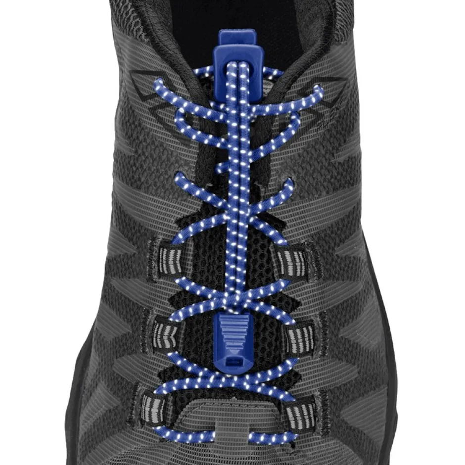 Schoenen|Accessoires < Nathan Sports Run Laces Reflective - surf-the-web-blue