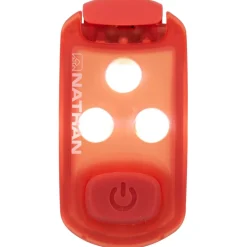Veiligheidslampen < Nathan Sports StrobeLight LED - Veiligheidslamp Clip - Vibrant Orange/Tangerine Tango