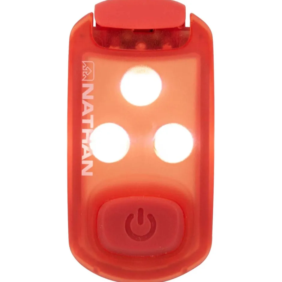 Veiligheidslampen < Nathan Sports StrobeLight LED - Veiligheidslamp Clip - Vibrant Orange/Tangerine Tango
