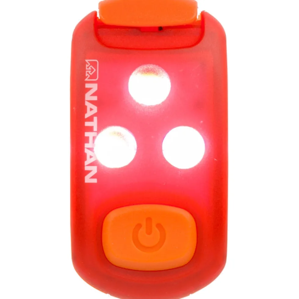 Nathan Sports StrobeLight LED - Veiligheidslamp Clip - ribbon red