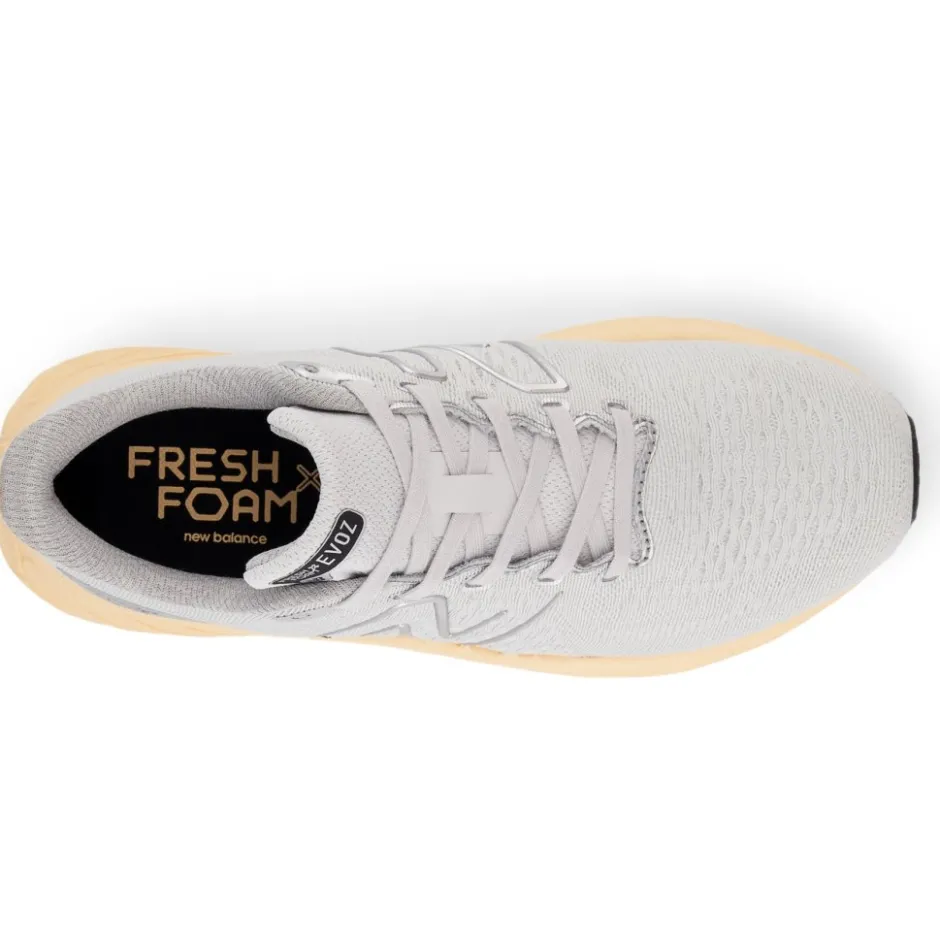 Hardloopschoenen Dames|Schoenen < New Balance Fresh Foam X Evoz v3 Hardloopschoenen Dames - Grey Matter/Peach Blossom