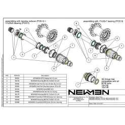 Newmen Bearing BB CB 17x26x5 C3 LLH - Bearing for Front and Rear Hub 90178
