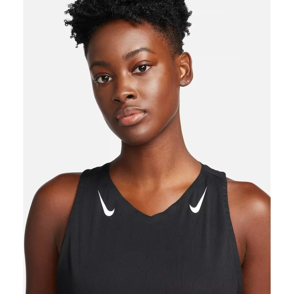 T-Shirts En Tops < Nike AeroSwift Dri-FIT ADV Hardooptop Daes - zwart/wit/wit FN2504-010