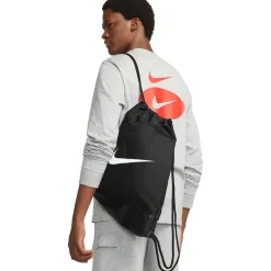 Nike Brasilia 9.5 Gymtas - 18L - zwart/zwart/wit DM3978-010