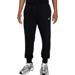 Nike Club French Terry Joggingbroek Heren - zwart/zwart/wit FN3801-010