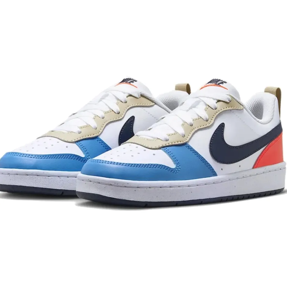 Schoenen < Nike Court Borough Low Recraft Schoenen Kinderen - white/thunder blue/light crimson DV5456-124