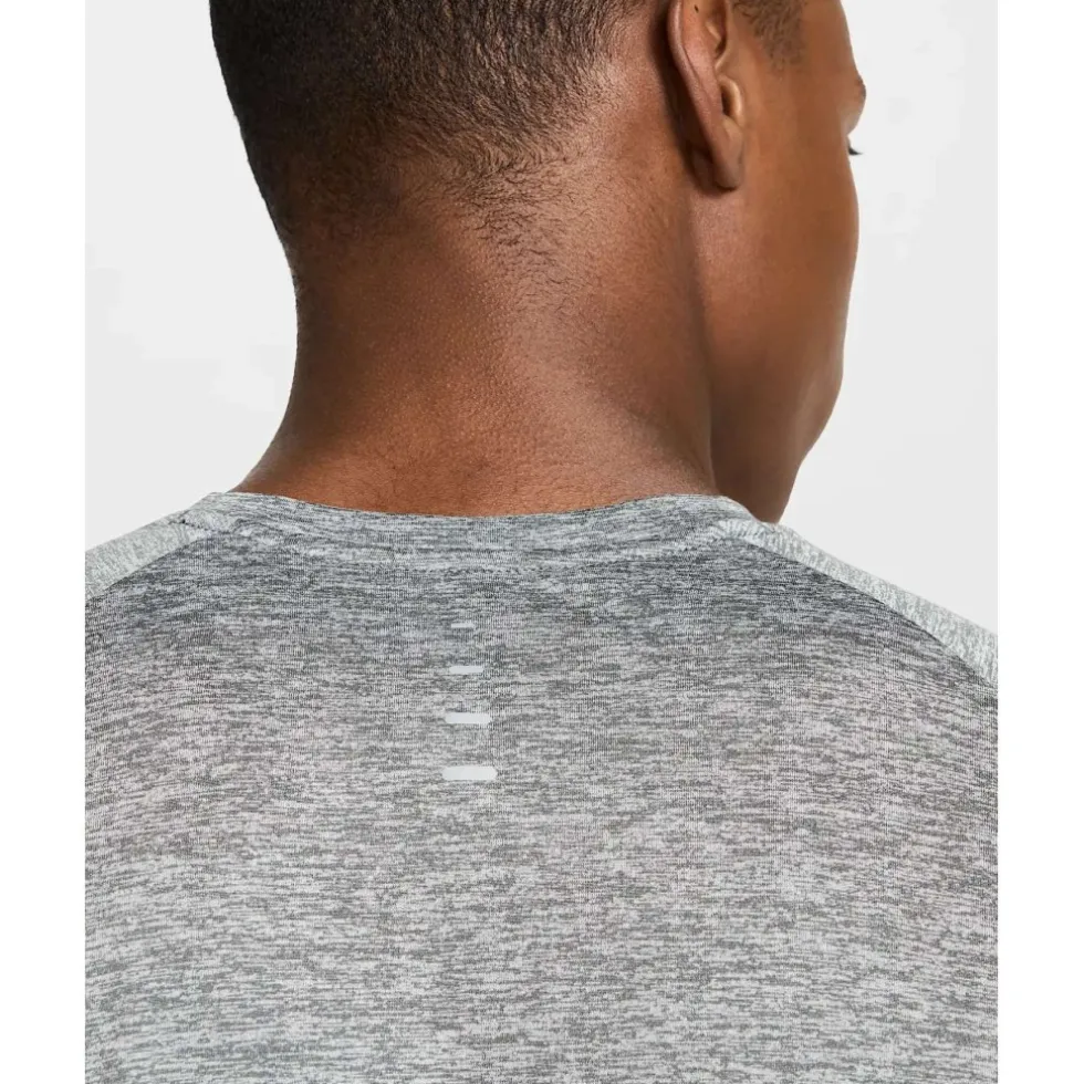 Nike Dri-FIT ADV Stride Hardloopshirt Heren - smoke grey/heather/reflective silver HV5203-084