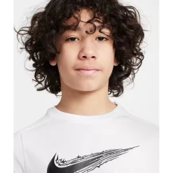 T-Shirts & Tops < Nike Dri-FIT uti hirt Kinderen - wit/zwart HF8100-100