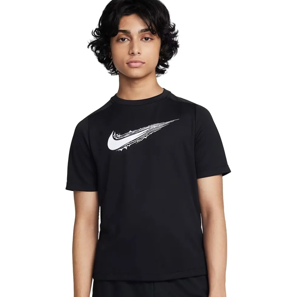 Nike Dri-FIT Multi Shirt Kinderen - zwart/wit HF8100-010