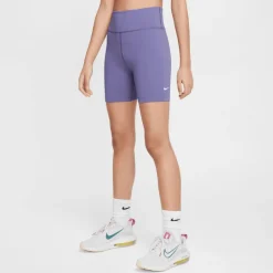 Broeken < Nike Dri-FIT One 5" Bike Shorts Kinderen - dusty aethyst/white FZ5603-527