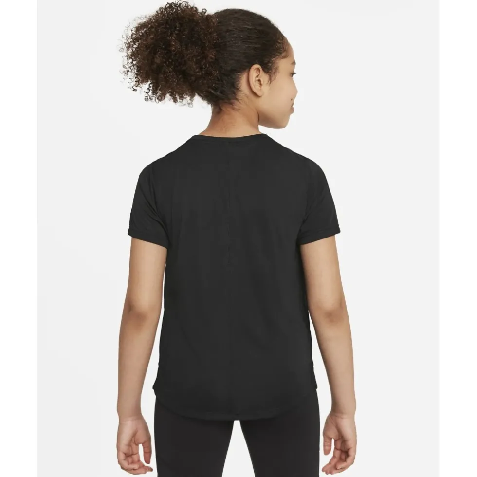 Nike Dri-Fit One Shirt Kinderen - zwart/wit DD7639-010