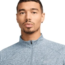 Nike Dri-FIT Stride 1/2-Zip Midlayer Heren - light armory blue/reflective silver HV2180-440