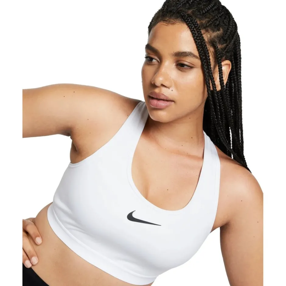 Sport Bh'S|Ondergoed < Nike Dri-FIT Swoosh Sport-Beha met sterke Ondersteuning Dames - wit/wit/zwart DX6815-100