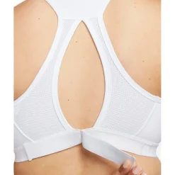 Sport Bh'S|Ondergoed < Nike Dri-FIT Swoosh Sport-Beha met sterke Ondersteuning Dames - wit/wit/zwart DX6815-100