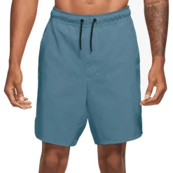 Broeken < Nike Dri-FIT Unlined Woven Korte Broek 7" Heren - mokey blue/black/mokey blue DV9340-006