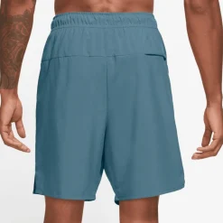 Broeken < Nike Dri-FIT Unlined Woven Korte Broek 7" Heren - mokey blue/black/mokey blue DV9340-006
