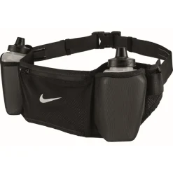 Nike Flex Stride Double Drinkriem 24 oz / 709ml - zwart/zwart/zilver 082