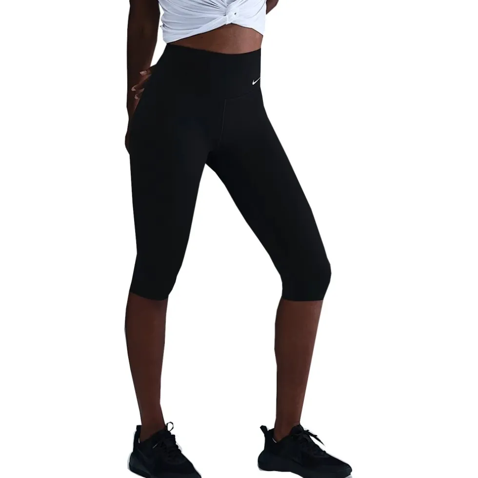 Nike One Capri Tights Dames - zwart/wit IH3770-010
