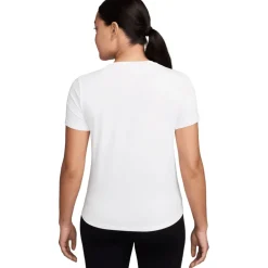 Nike One Classic Dri-FIT Shirt Dames - white/black FN2798-101