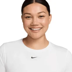 Nike One Classic Dri-FIT Shirt Dames - white/black FN2798-101