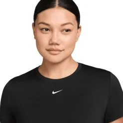 Nike One Classic Dri-FIT Shirt Dames - black/white FN2798-013