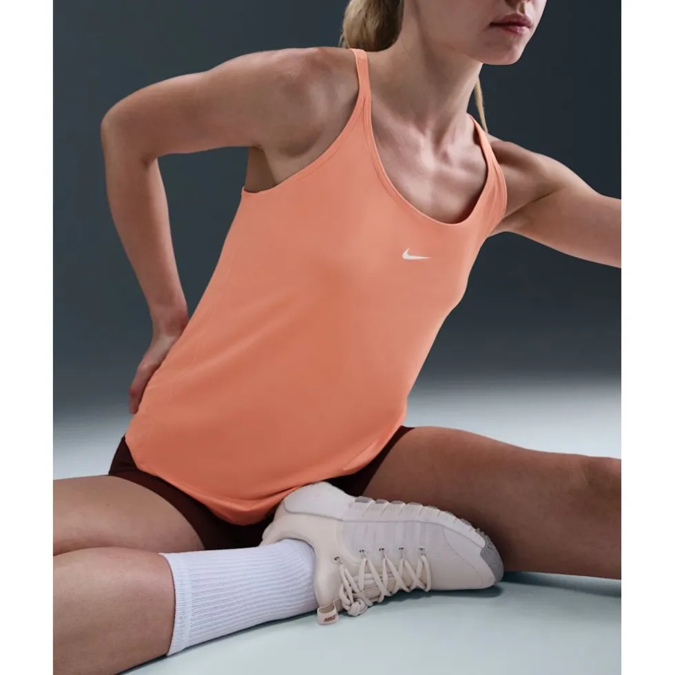 Nike One Classic Dri-Fit Strappy Top Dames - playful pink/white IB9389-675
