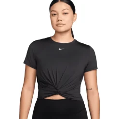 Nike One Classic Twist Shirt Dames - black/white HJ1054-013