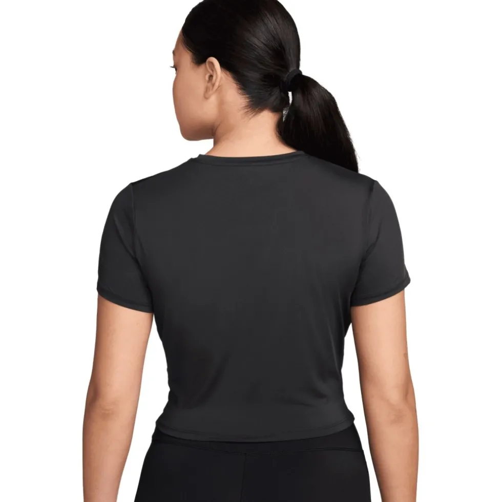 Nike One Classic Twist Shirt Dames - black/white HJ1054-013