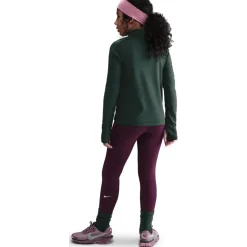 Nike One Dri-FIT Tights Kinderen - bordeaux/white FZ5605-610