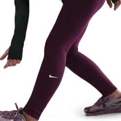 Nike One Dri-FIT Tights Kinderen - bordeaux/white FZ5605-610