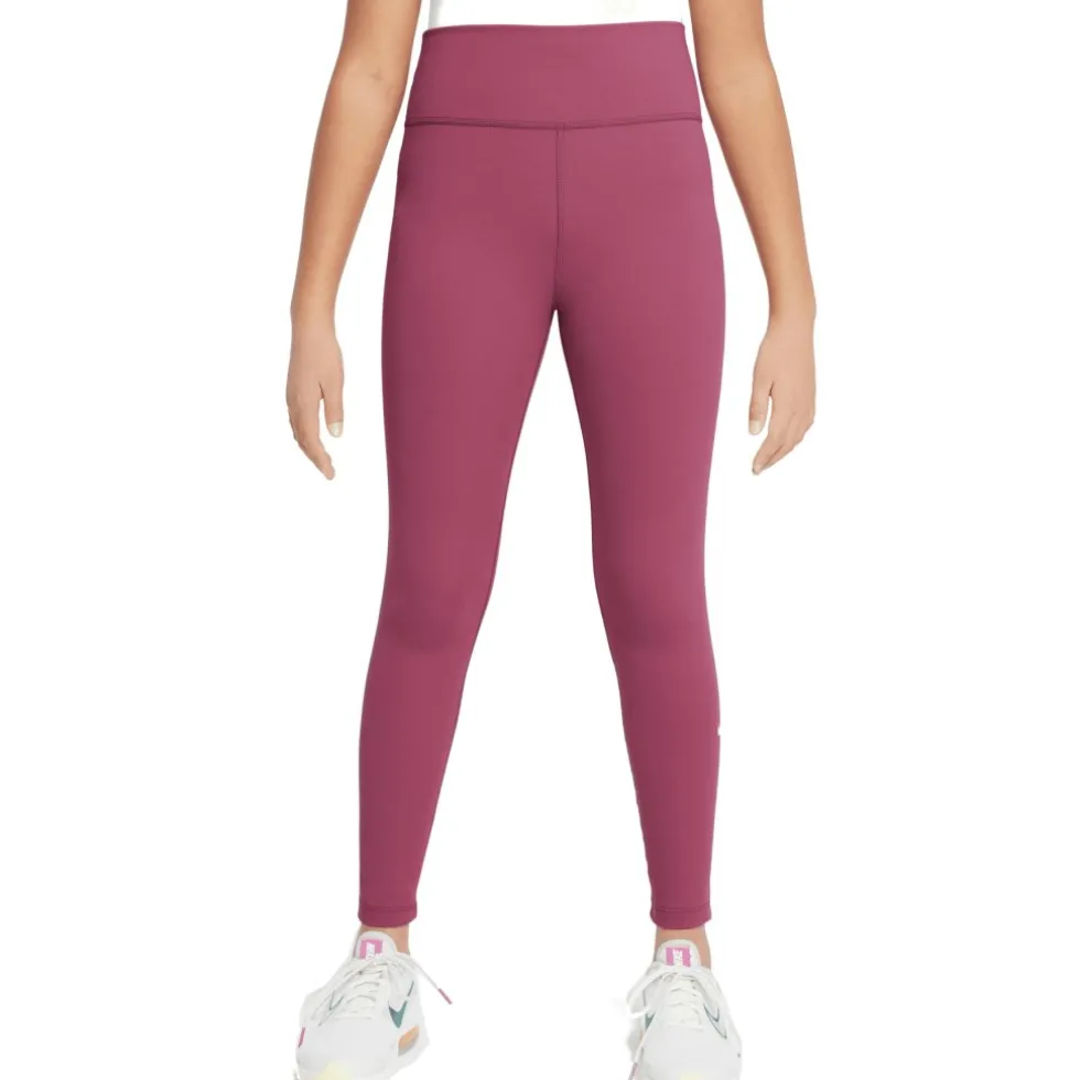 Nike One Dri-FIT Tights Kinderen - sweet beet/white FZ5605-634