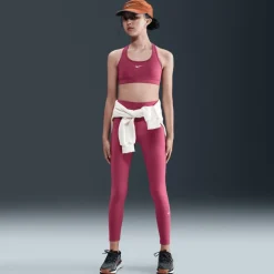 Nike One Dri-FIT Tights Kinderen - sweet beet/white FZ5605-634