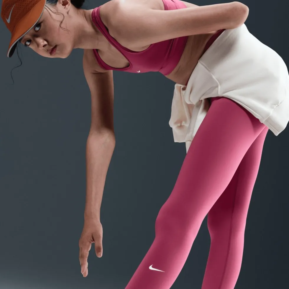 Nike One Dri-FIT Tights Kinderen - sweet beet/white FZ5605-634