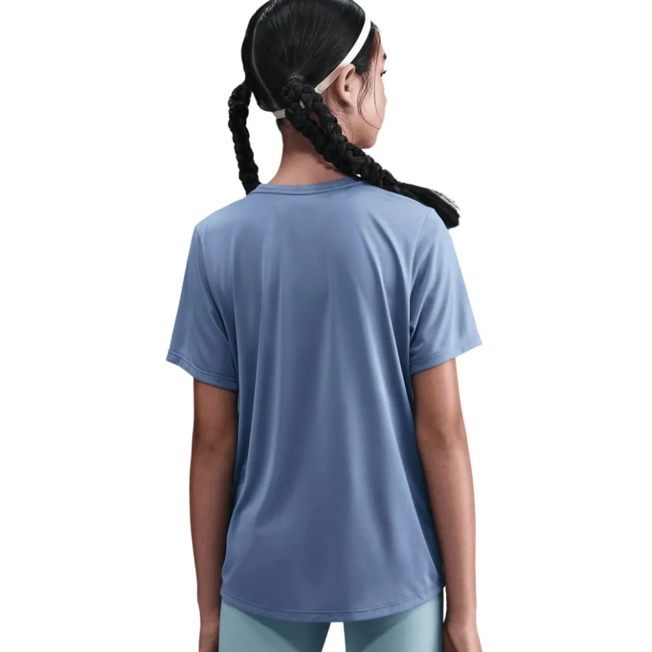 T-Shirts & Tops|T-Shirts & Tops < Nike One Fitted Dri-FIT-hirt Kinderen - world indigo/white FZ5600-499