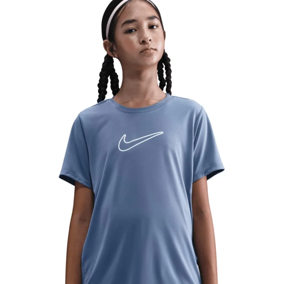 T-Shirts & Tops|T-Shirts & Tops < Nike One Fitted Dri-FIT-hirt Kinderen - world indigo/white FZ5600-499