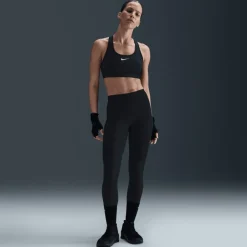 Broeken & Rokken < Nike One High Rise Tights Dames - zwart/wit IB9382-010