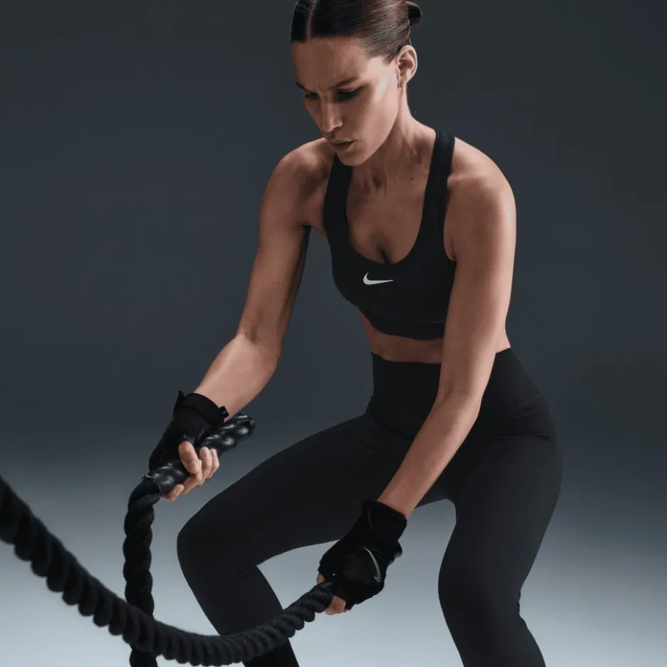 Broeken & Rokken < Nike One High Rise Tights Dames - zwart/wit IB9382-010