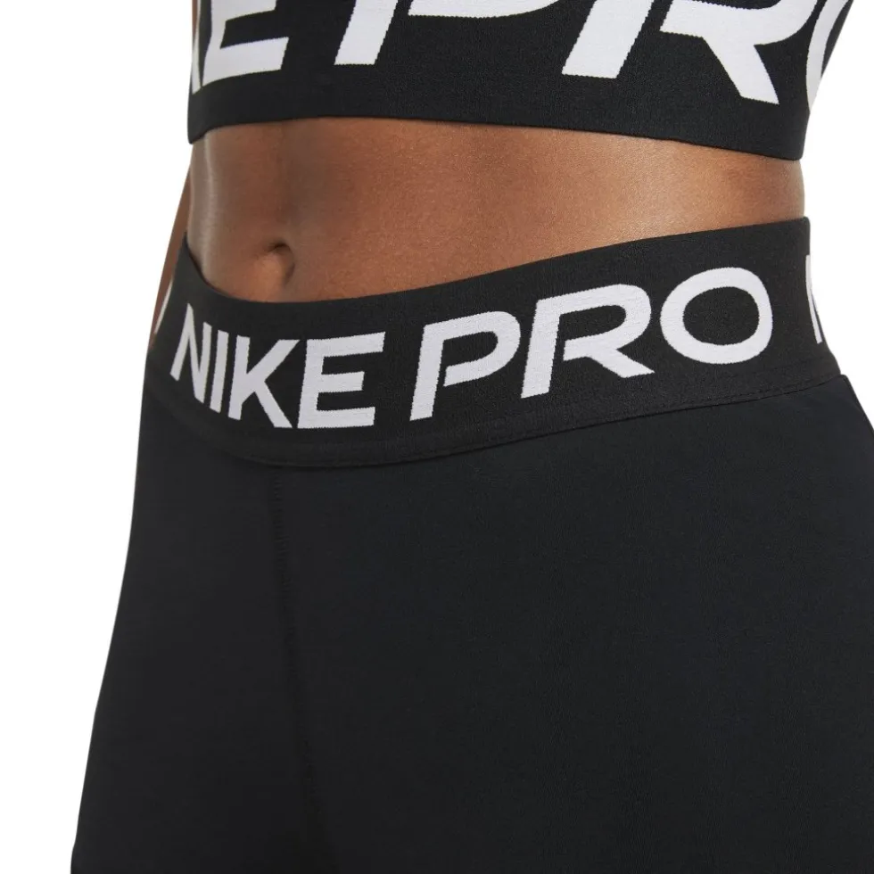 Nike Pro 3" Korte Broek Dames - zwart/wit CZ9857-010