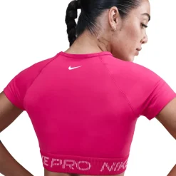 T-Shirts & Tops < Nike Pro Dri-FIT Fitness Top Dames - rush pink/pink foam/white HV3673-666