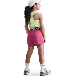 Nike Pro Fleece Dri-FIT Shorts Kinderen - sweet beet/sweet beet/black/white HQ9313-634