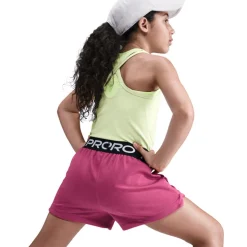 Nike Pro Fleece Dri-FIT Shorts Kinderen - sweet beet/sweet beet/black/white HQ9313-634