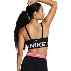 Nike Pro Indy Plunge Sportbeha met medium ondersteuning Dames - zwart/wit/wit HF7324-010
