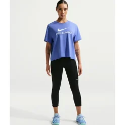 T-Shirts & Tops < Nike Pro t-hirt met wijde pavorm voor dame - apphire/white IQ0820-570