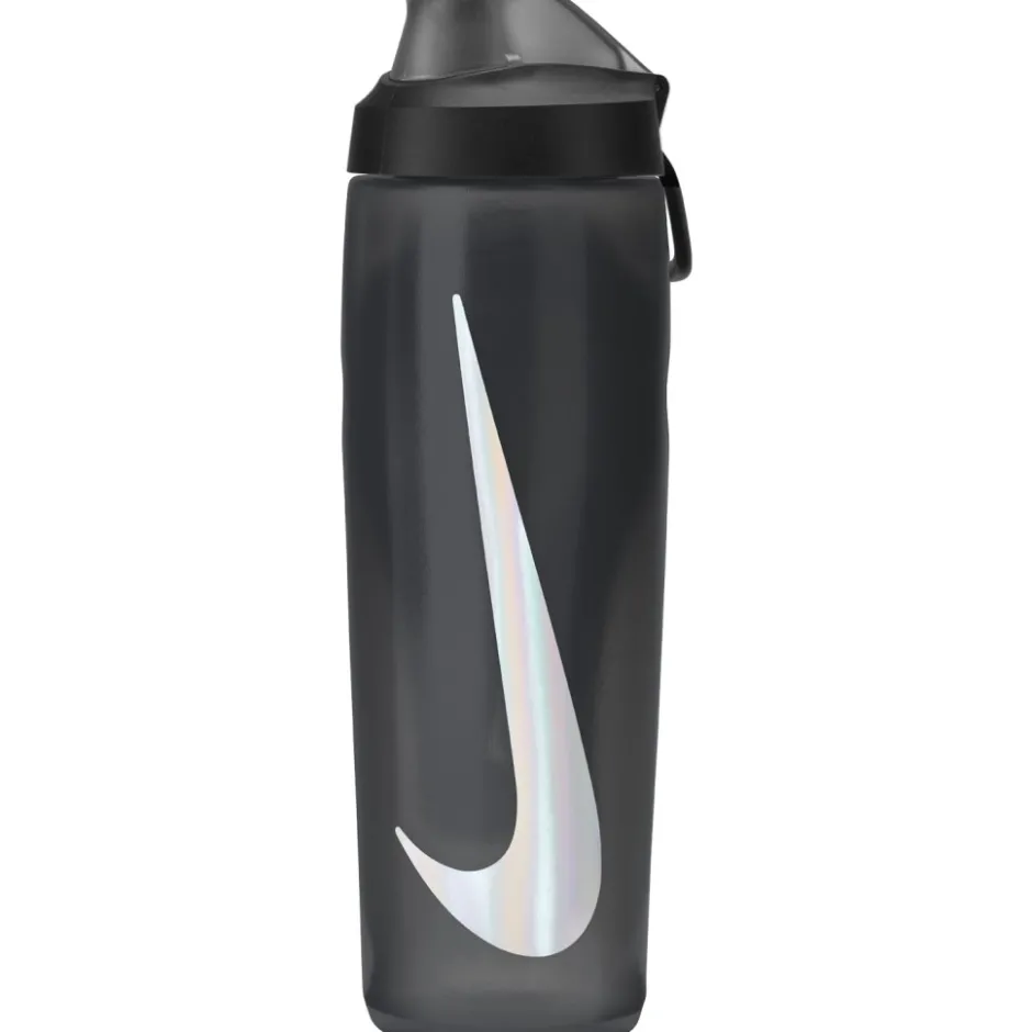 Bidons < Nike Refuel Waterfles Locking Lid 24oz/709ml - anthracite/black/silver iridescent 054