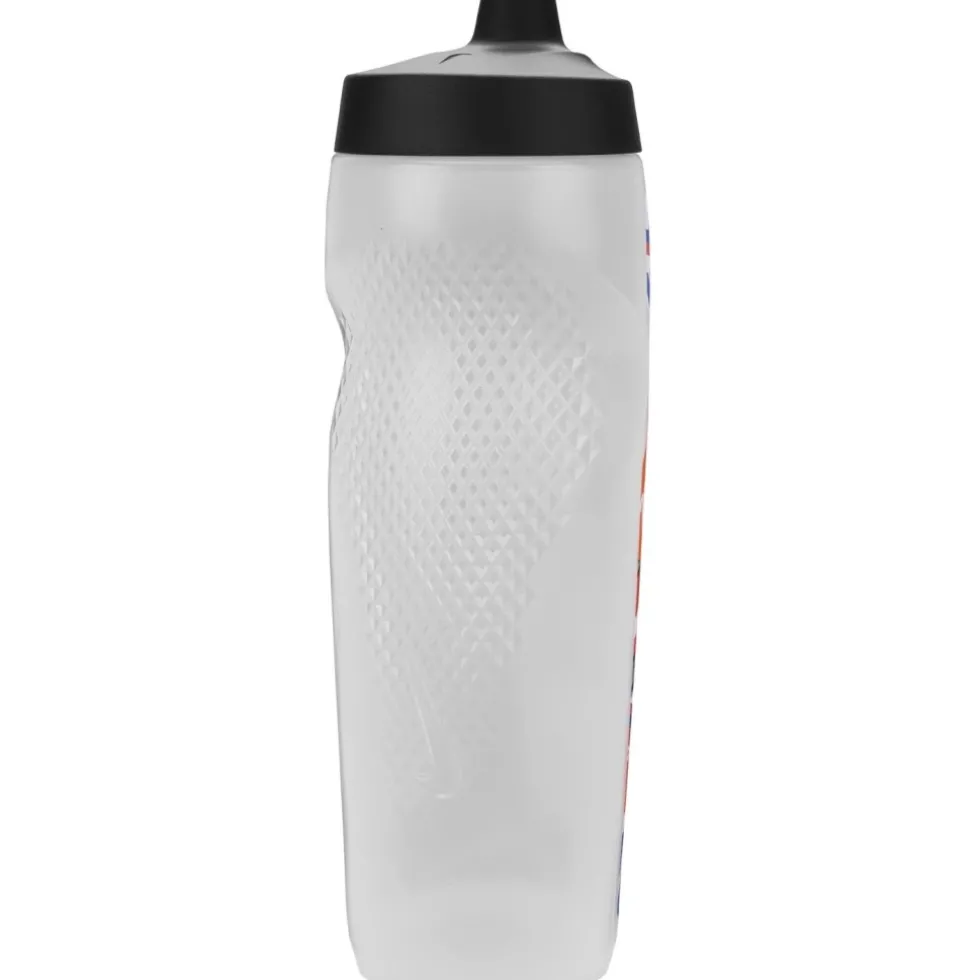 Nike Refuel Waterfles 24oz/709ml Graphic - clear/black/lt crimson/safety orange/white 918