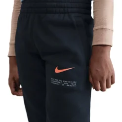 Nike Sportswear Club Fleece Joggingbroek Kinderen - black/black/safety orange HV0393-010