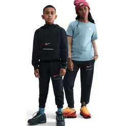 Nike Sportswear Club Fleece Joggingbroek Kinderen - black/black/safety orange HV0393-010